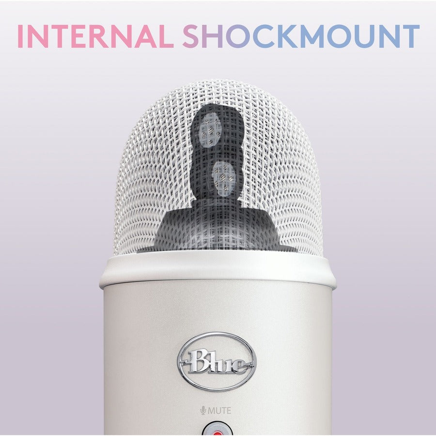 Alternate-Image4 Image for Blue Yeti Wired Microphone - White Mist