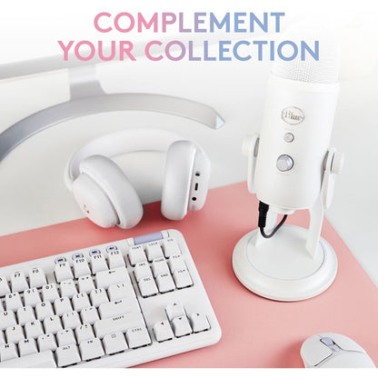 Alternate-Image7 Image for Blue Yeti Wired Microphone - White Mist