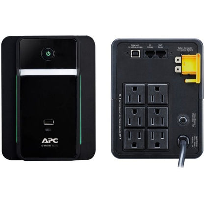 Alternate-Image2 Image for APC Back UPS, 950VA/480W, Tower, 120V, 6x NEMA 5-15R outlets, USB Type A + C Ports, User Replaceable Battery