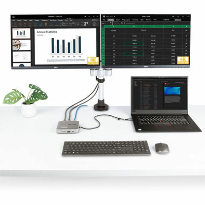 Alternate-Image7 Image for StarTech.com USB C Docking Station, Dual 4K 60Hz HDMI, compatible with MacBook Pro (M1/M2/M3/M4) and Windows, 10Gbps USB Hub, GbE, 100W PD