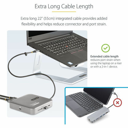 Alternate-Image3 Image for StarTech.com USB C Docking Station, Dual 4K 60Hz HDMI, compatible with MacBook Pro (M1/M2/M3/M4) and Windows, 10Gbps USB Hub, GbE, 100W PD
