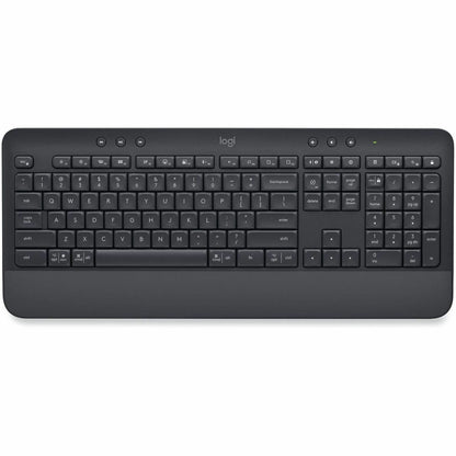 Main Image for Logitech Signature K650 Comfort Full-Size Wireless Keyboard with Wrist Rest, BLE Bluetooth or Logi Bolt, Graphite