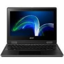 Main Image for Acer TravelMate Spin B3 TMB311R-32 TMB311R-32-C47B 11.6" Touchscreen Convertible 2 in 1 Notebook - HD - 60 Hz - Intel Celeron N5100 - 8 GB - 128 GB Flash Memory - English Keyboard - Shale Black