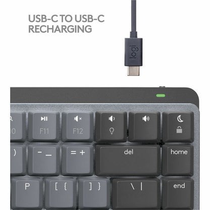 Alternate-Image8 Image for Logitech MX Mechanical Mini for Mac Wireless Illuminated Keyboard, Low-Profile Switches, Tactile Quiet Keys, Space Gray