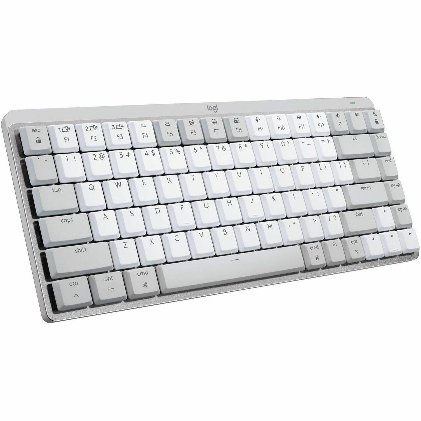 Main Image for Logitech MX Mechanical Mini for Mac Wireless Illuminated Keyboard, Low-Profile Switches, Tactile Quiet Keys, Pale Gray