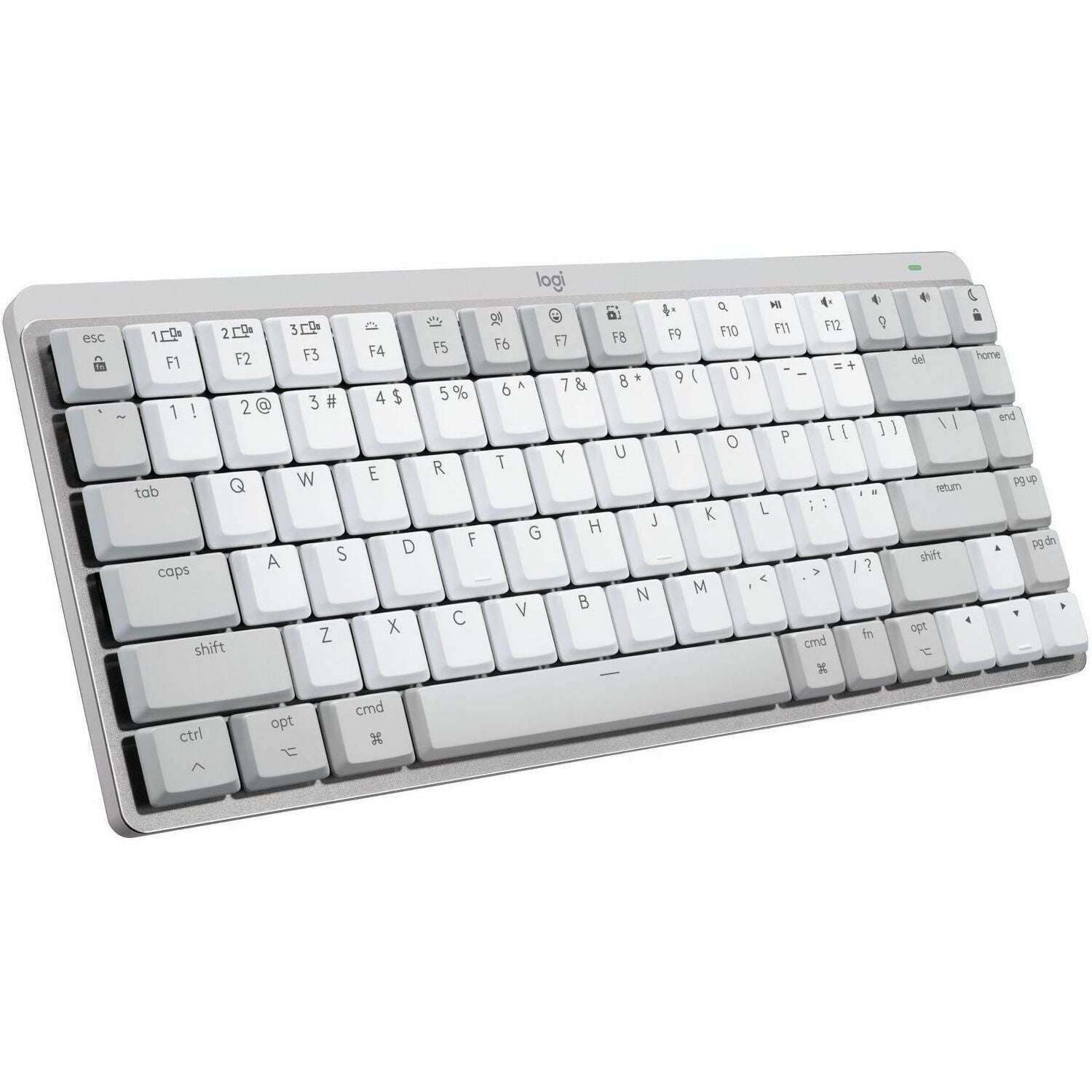 Main Image for Logitech MX Mechanical Mini for Mac Wireless Illuminated Keyboard, Low-Profile Switches, Tactile Quiet Keys, Pale Gray