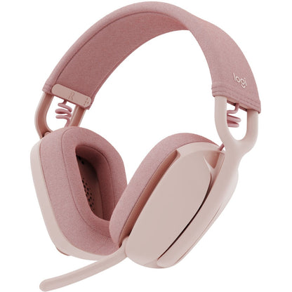 Main Image for Logitech Zone Vibe 100 Wireless Over Ear Headphones, Noise Canceling Microphone, Advanced Multipoint Bluetooth Headset, Rose