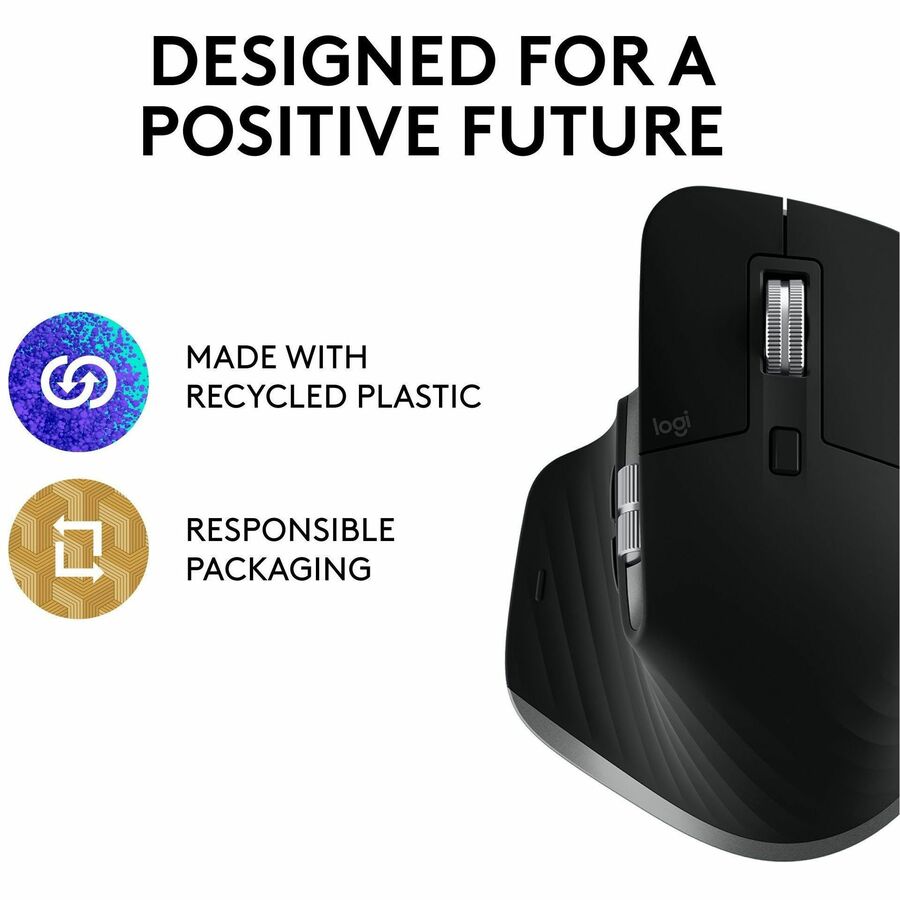 Alternate-Image4 Image for Logitech MX Master 3S for Mac - Wireless Bluetooth Mouse with Ultra-fast Scrolling, 8K DPI, Quiet Clicks, Space Gray