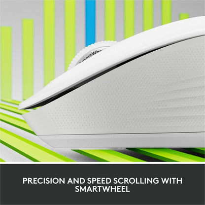Alternate-Image1 Image for Logitech Signature M550 Wireless Mouse - For Small to Medium Sized Hands, 2-Year Battery, Silent Clicks, Off-white