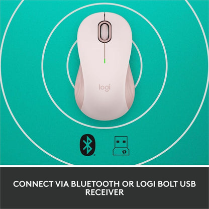 Alternate-Image6 Image for Logitech Signature M550 Wireless Mouse - For Small to Medium Sized Hands, 2-Year Battery, Silent Clicks, Rose