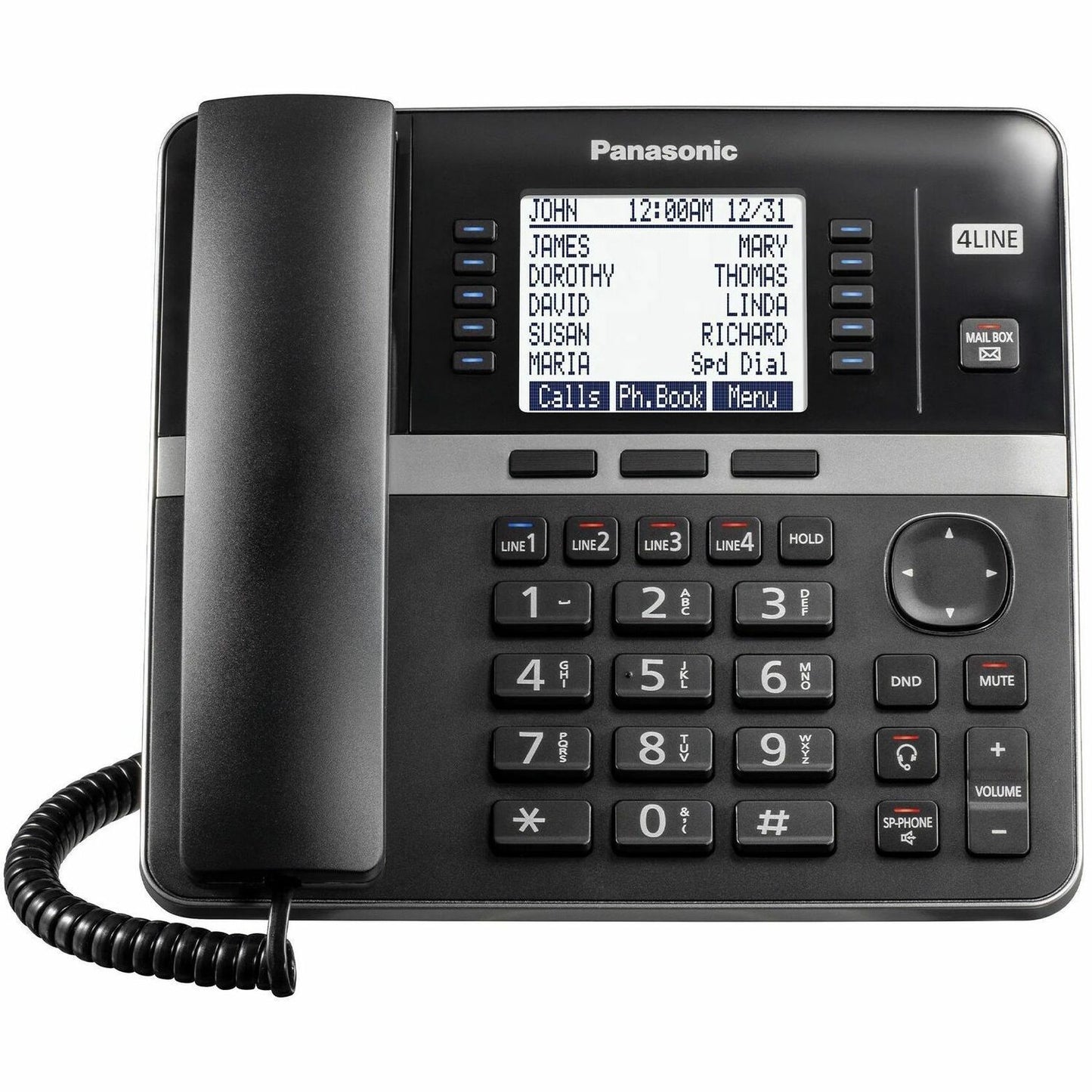 Main Image for Panasonic KX-TGW420 DECT 6.0 1.90 GHz Corded/Cordless Phone - Desktop - Black