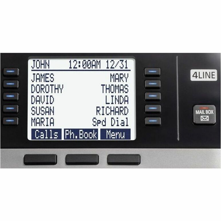 Alternate-Image3 Image for Panasonic KX-TGW420 DECT 6.0 1.90 GHz Corded/Cordless Phone - Desktop - Black