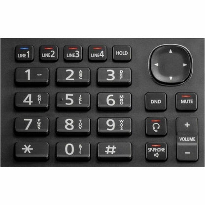 Alternate-Image2 Image for Panasonic KX-TGW420 DECT 6.0 1.90 GHz Corded/Cordless Phone - Desktop - Black