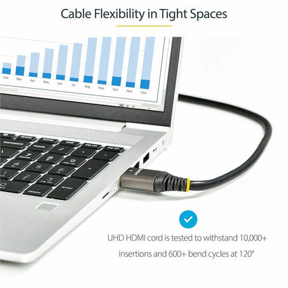 Alternate-Image3 Image for StarTech.com 12ft (4m) HDMI 2.1 Cable, Certified Ultra High Speed HDMI Cable 48Gbps, 8K 60Hz HDR10+, 8K HDMI Cord, TV/Monitor/Display