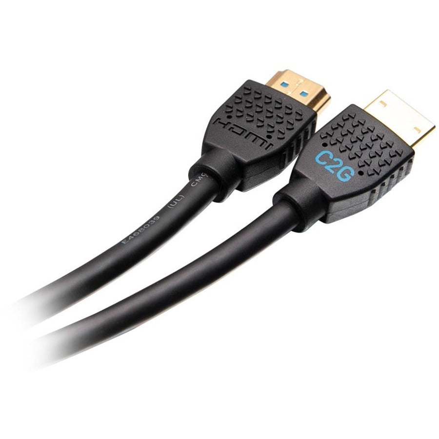 Alternate-Image1 Image for C2G 10ft Performance Series Ultra Flexible High Speed HDMI Cable w Ethernet - In-Wall CMG Rated - 4K 60Hz - M/M - Black