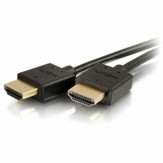 Alternate-Image3 Image for C2G 10ft Plus Series Slim Flexible HDMI Cable with Low Profile Connectors - VW-1 Rated - 1080p 60Hz - M/M - Black