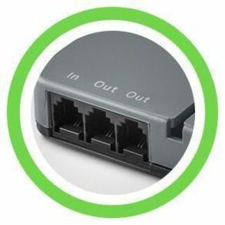 Alternate-Image5 Image for Belkin 8-Outlet Surge Protector - 6ft Cord - Right Angle Plug - 3550J - Telephone Protection - Grey (3-pack)