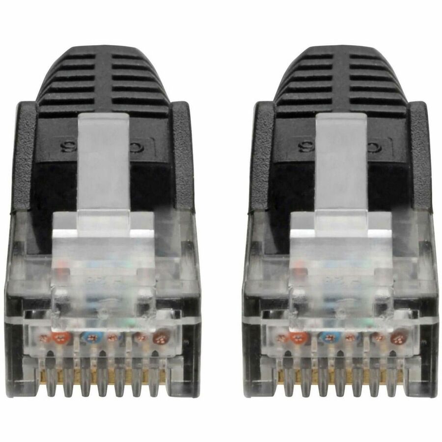 Alternate-Image2 Image for Eaton Tripp Lite Series Cat6 Gigabit Snagless Molded (UTP) Ethernet Cable (RJ45 M/M), PoE, Black, 7 ft. (2.13 m)