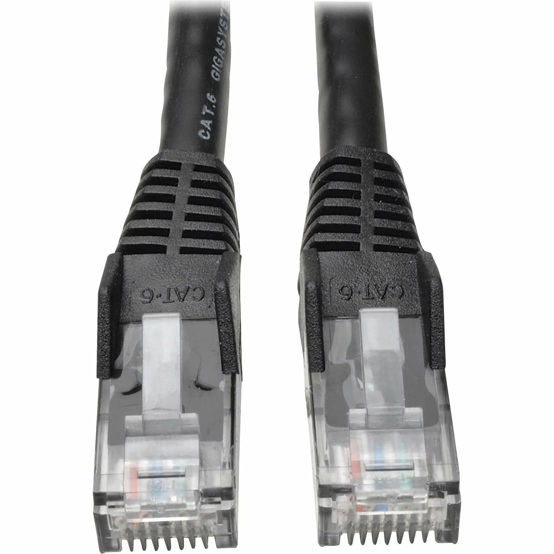 Main Image for Eaton Tripp Lite Series Cat6 Gigabit Snagless Molded (UTP) Ethernet Cable (RJ45 M/M), PoE, Black, 7 ft. (2.13 m)