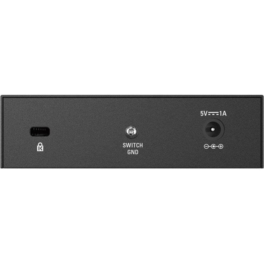 Rear Image for D-Link DGS-105 5 Port Gigabit Unmanaged Metal Desktop Switch