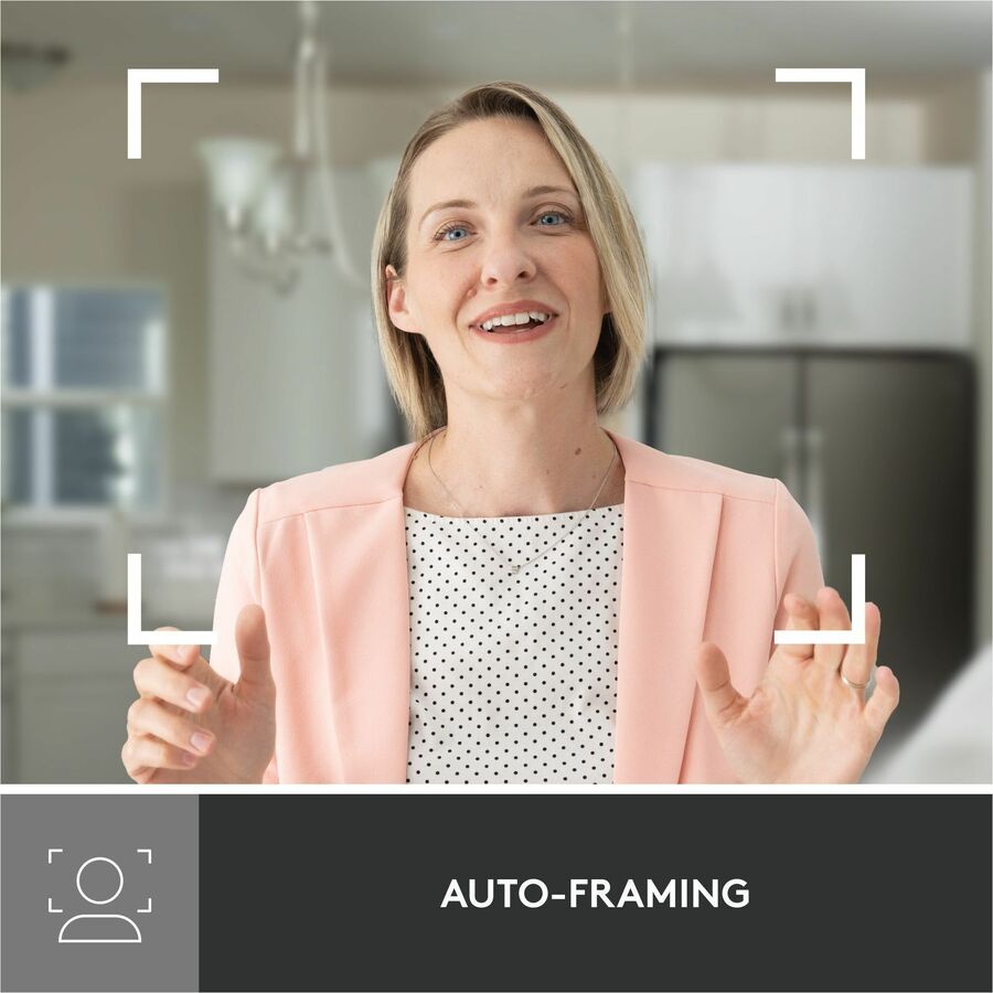 Alternate-Image7 Image for Logitech Brio 500 Full HD webcam, auto framing, noise-reducing mics, privacy shutter, streaming & video calling, Rose