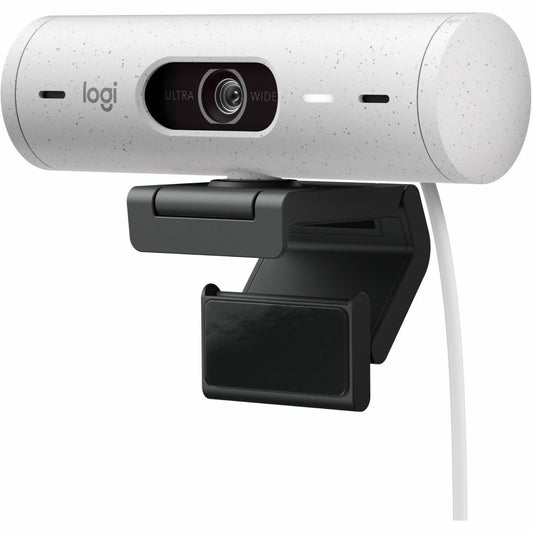 Main Image for Logitech Brio 500 Full HD webcam, auto framing, noise-reducing mics, privacy shutter, streaming & video calling, Off-white