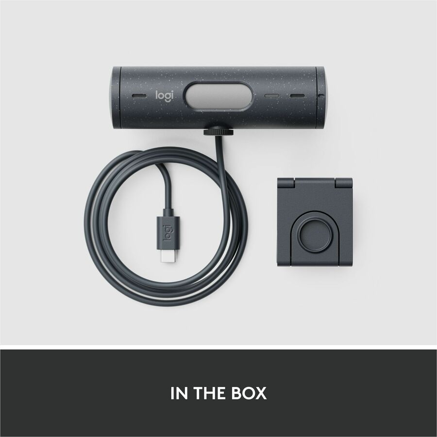 Alternate-Image9 Image for Logitech Brio 500 Full HD webcam, auto framing, noise-reducing mics, privacy shutter, streaming & video calling, Graphite