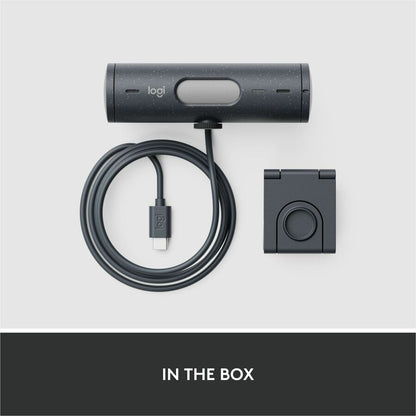 Alternate-Image9 Image for Logitech Brio 500 Full HD webcam, auto framing, noise-reducing mics, privacy shutter, streaming & video calling, Graphite