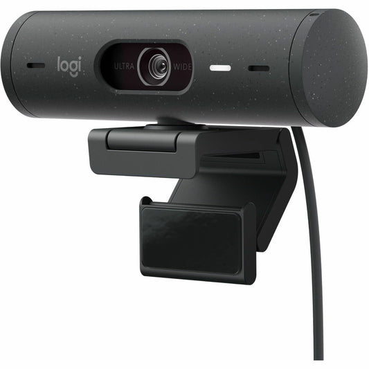 Main Image for Logitech Brio 500 Full HD webcam, auto framing, noise-reducing mics, privacy shutter, streaming & video calling, Graphite