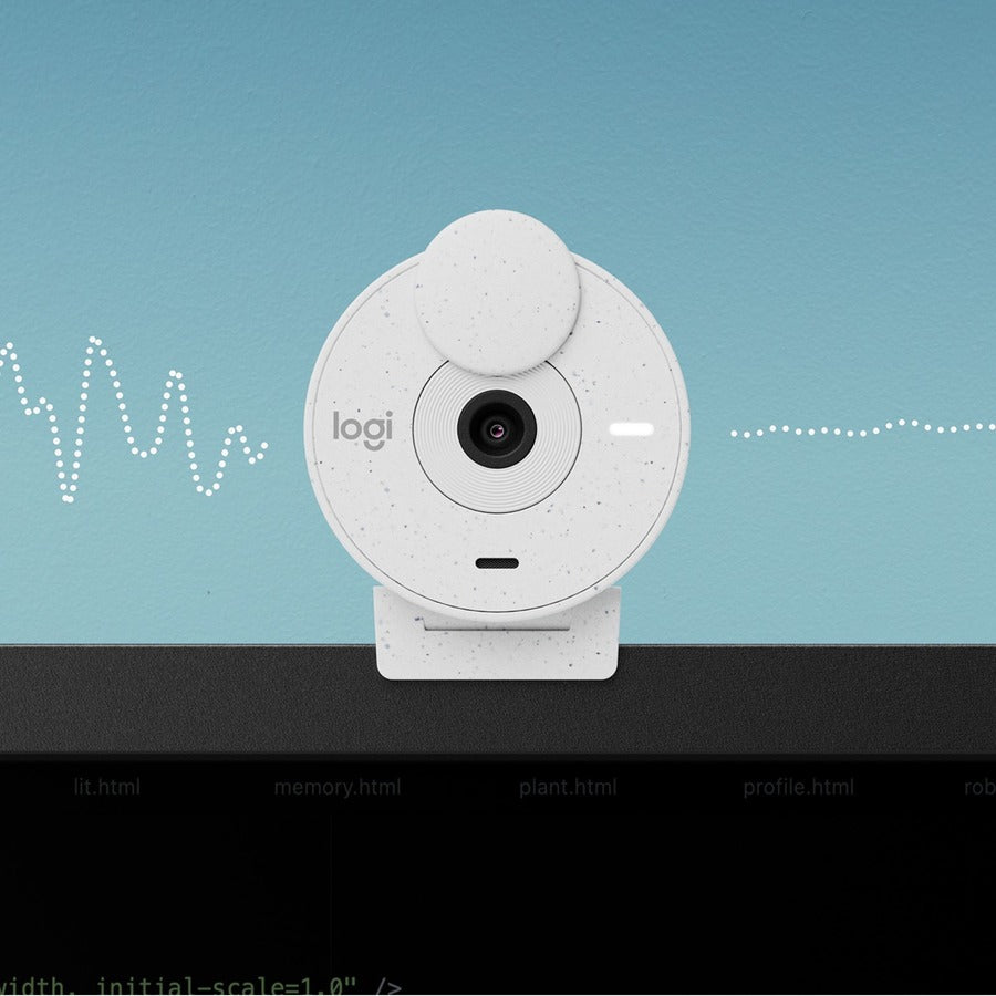 Alternate-Image3 Image for Logitech BRIO Webcam - 2 Megapixel - 30 fps - Off White - USB Type C - Retail