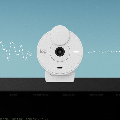 Alternate-Image3 Image for Logitech BRIO Webcam - 2 Megapixel - 30 fps - Off White - USB Type C - Retail