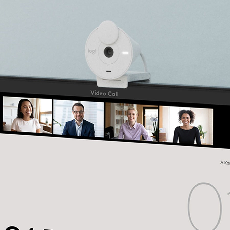 Alternate-Image6 Image for Logitech BRIO Webcam - 2 Megapixel - 30 fps - Off White - USB Type C - Retail