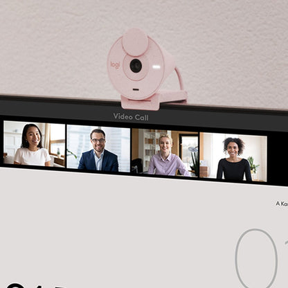 Alternate-Image6 Image for Logitech BRIO 300 Webcam - 2 Megapixel - 30 fps - Rose - USB Type C - Retail