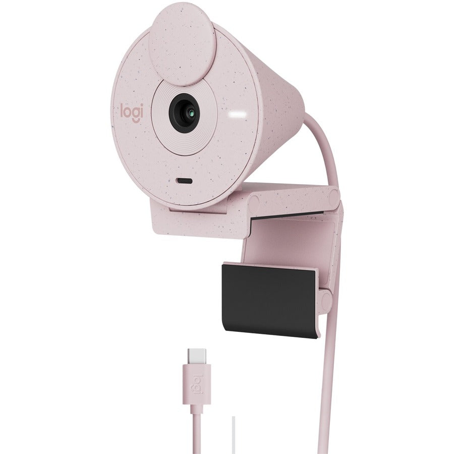 Alternate-Image5 Image for Logitech BRIO 300 Webcam - 2 Megapixel - 30 fps - Rose - USB Type C - Retail