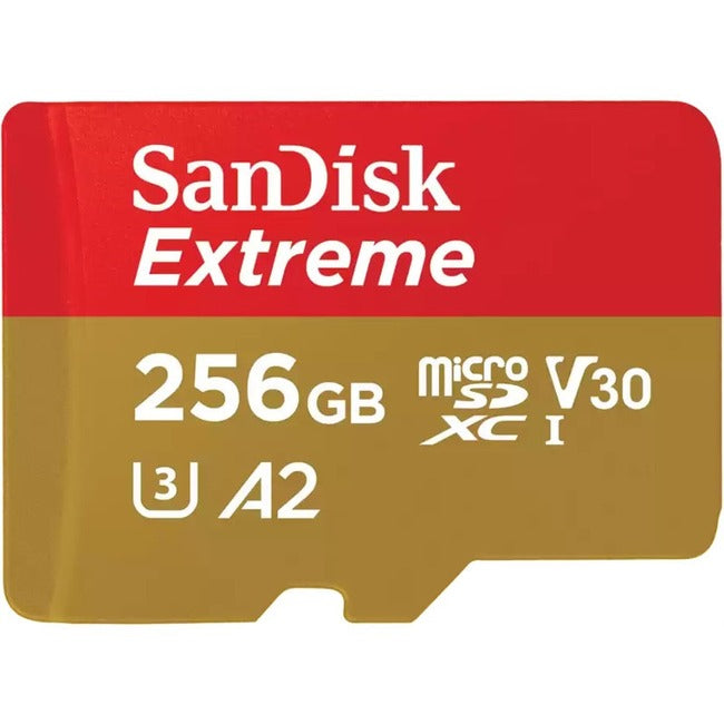 Main Image for SanDisk Extreme 256 GB Class 3/UHS-I (U3) V30 microSDXC