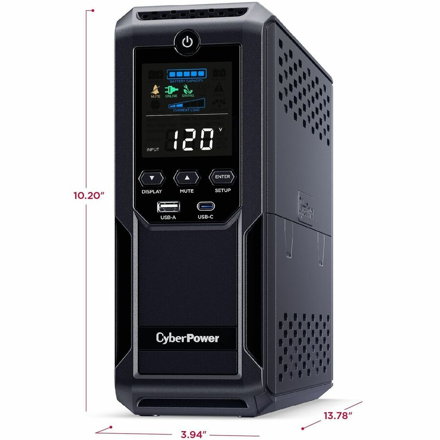 Alternate-Image3 Image for CyberPower CP1500AVRLCD3 Intelligent LCD UPS Systems