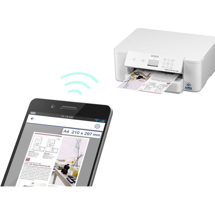 Alternate-Image1 Image for Epson WorkForce Pro WF-C4310 Desktop Wireless Inkjet Printer - Color