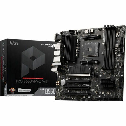 Alternate-Image1 Image for MSI B550M-VC WIFI Gaming Desktop Motherboard - AMD B550 Chipset - Socket AM4 - Micro ATX