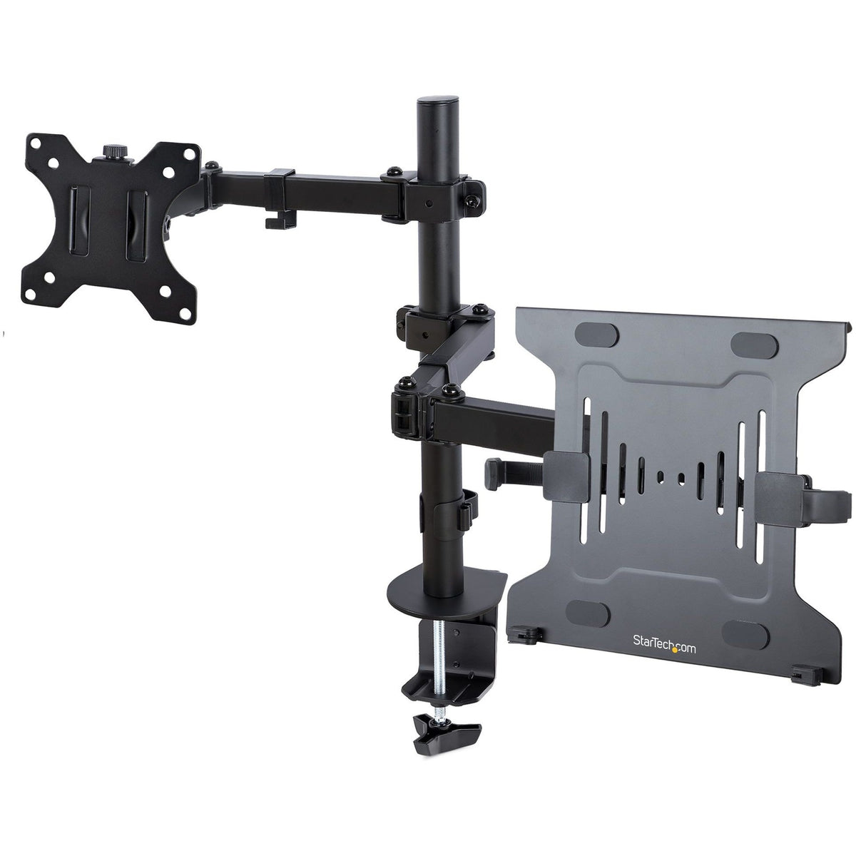 Main Image for StarTech Monitor Arm with VESA Laptop Tray, For a Laptop & Single Display up to 32" (17.6lb/8kg), Adjustable Desk Laptop Arm Mount
