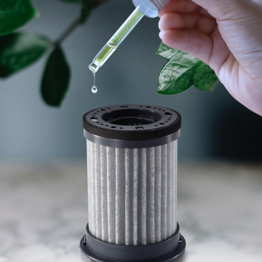 Alternate-Image4 Image for myGEKOgear by Adesso Cyclone O2 Mini HEPA 13 Carbon Filter Air Purifier, Essential Oil, Air Quality Sensor