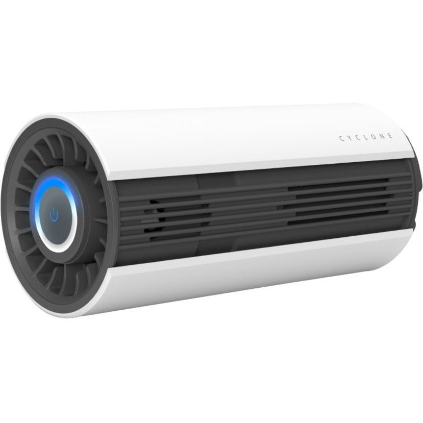 Top Image for myGEKOgear by Adesso Cyclone O2 Mini HEPA 13 Carbon Filter Air Purifier, Essential Oil, Air Quality Sensor