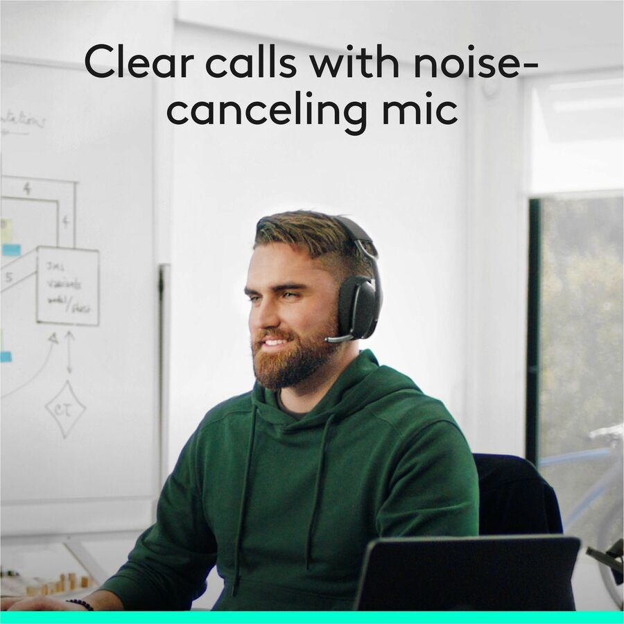 Alternate-Image3 Image for Logitech Zone Vibe Wireless Bluetooth&reg; headphones with USB receiver and noise-canceling mic