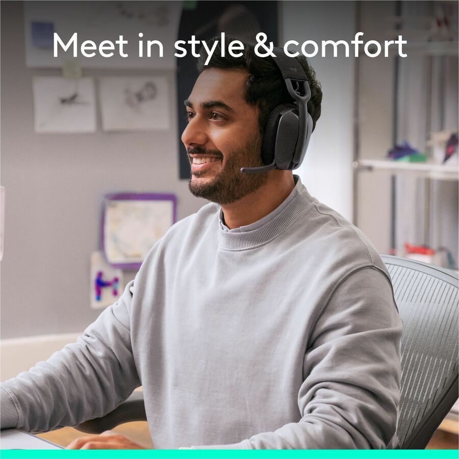 Alternate-Image6 Image for Logitech Zone Vibe Wireless Bluetooth&reg; headphones with USB receiver and noise-canceling mic