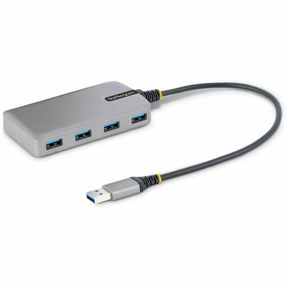 Main Image for StarTech.com 4-Port USB Hub, USB 3.0 5Gbps, Bus Powered, USB-A to 4xA w/ Optional Auxiliary Power, Portable Laptop USB Hub, 1ft/30cm Cable
