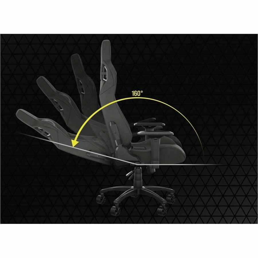 Alternate-Image1 Image for Corsair T3 RUSH Fabric Gaming Chair (2023) - Charcoal
