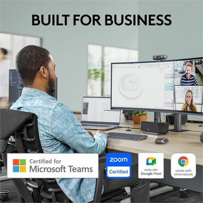 Alternate-Image1 Image for Logitech Brio 505 Full HD Webcam, TAA Compliant, Auto-Framing, Show Mode, Dual Noise Reduction Mics, Privacy Shutter