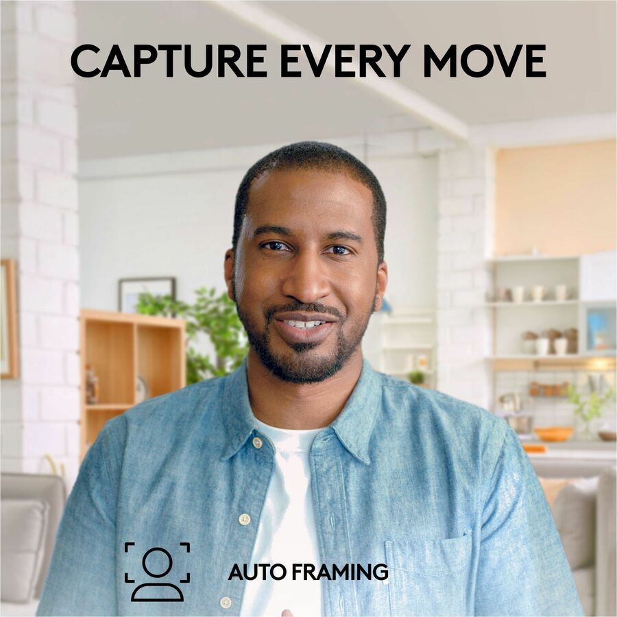 Alternate-Image6 Image for Logitech Brio 505 Full HD Webcam, TAA Compliant, Auto-Framing, Show Mode, Dual Noise Reduction Mics, Privacy Shutter