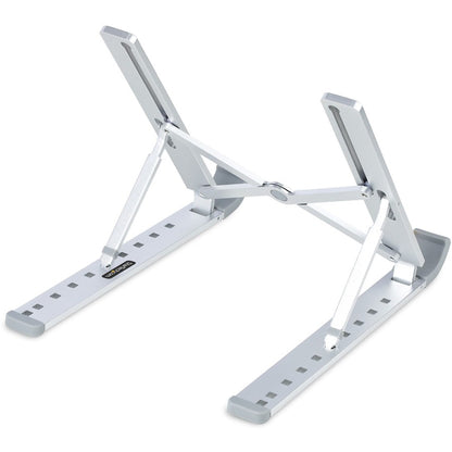 Right Image for StarTech Foldable Laptop Riser Stand, Portable Height Adjustable Ergonomic Laptop Stand, Tilt/Raised/Angled Laptop/Tablet Stand