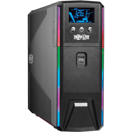 Main Image for Eaton Tripp Lite Series 1500VA 900W 120V Pure Sine Wave Gaming UPS Battery Backup - LCD, AVR, RGB LEDs, USB Charging, Power Saving