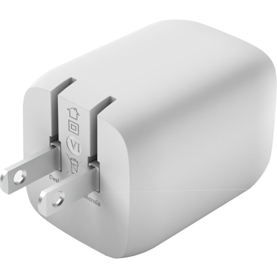 Alternate-Image2 Image for Belkin BoostCharge Pro Dual USB-C GaN Wall Charger with PPS 65W Laptop Chromebook Charging - Power Adapter